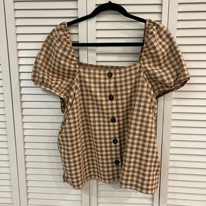 Madewell Gingham Button Up
